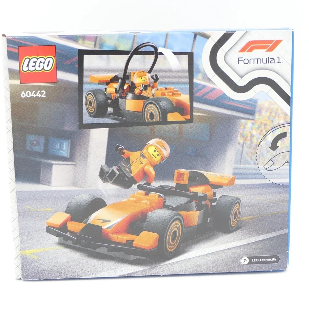 LEGO City Formula 1 F1 Driver with McLaren Race Car 60442 86 Pcs Builing Toy 6+